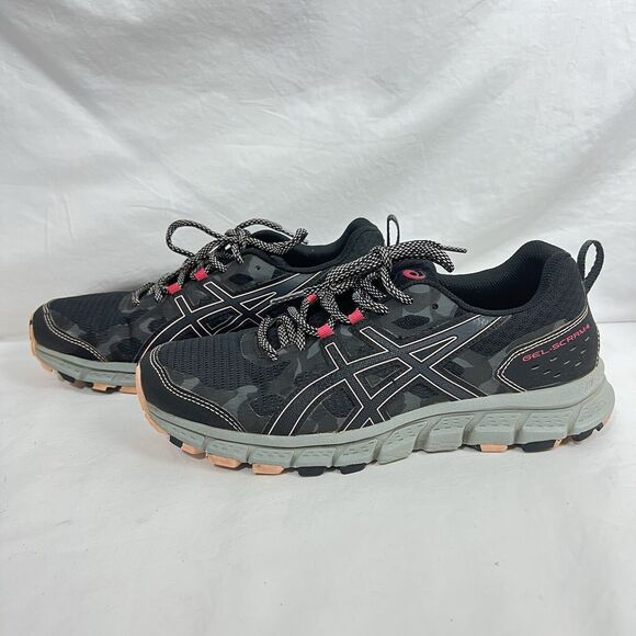 ASICS Women's GEL-Scram 4 Running Shoes Sneakers 1012A039 Size 8.5 Black Camo - Picture 6 of 7